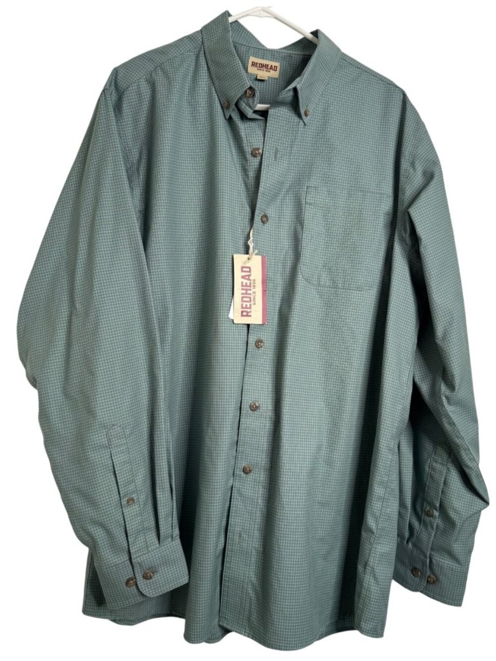 Redhead Forest Check Size XLT Tall Wrinkle Free Long Sleeve NWT